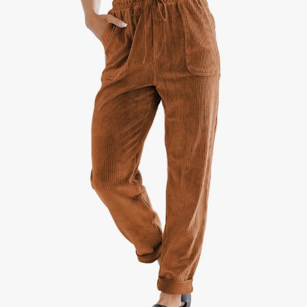 Amazon Women's Corduroy Joggers in *dark orange*